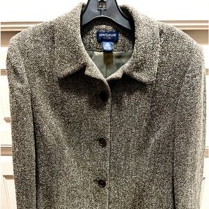 Olive green Ann Taylor Ladies Blazer size 12P.